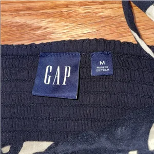 Gap black and cream midi dress thumbnail 2