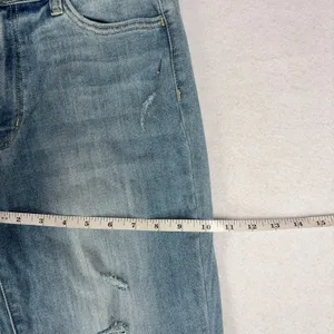 Flying Monkey Distressed Straight Leg Jeans Women's 30 High Rise Raw Hem euc thumbnail 7