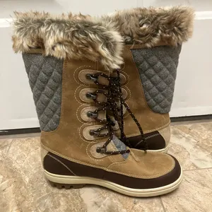 Helly Hansen Women's WP Garibaldi VL Insulated Winter Boots- Khaki-Size: 7.5 thumbnail 4