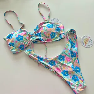 grey bandit floral bikini set  thumbnail 2