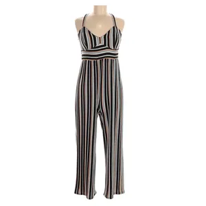 Xhilaration Multicolor Striped Wide Leg Jumpsuit L thumbnail 3