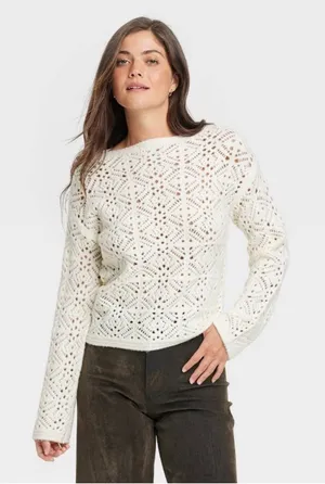 Universal Threads openwork sweater thumbnail 1