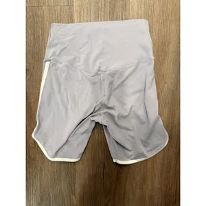 OFFLINE by Aerie Real Me Xtra Bike Shorts Lavender Gray‎ High Rise Dolphin Hem M thumbnail 3