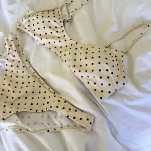 Polka Dot Bikini White Size L thumbnail 2