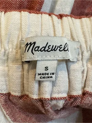 Madewell Huston Pull-On Crop Pants in Bold Stripe Size Small thumbnail 9