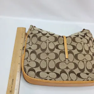 FLAW** COACH Vintage Y2K Hampton Signature Designer Shoulder Handbag Purse 6091 thumbnail 11