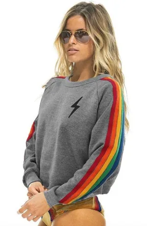 Aviator Nation Bolt Classic Cropped Crewneck Sweatshirt thumbnail 1