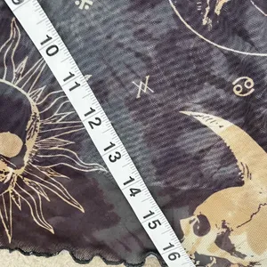Womens Celestial Camisole Sz L Asymmetrical Moon Indie Hippie Festival Boho Sun thumbnail 7