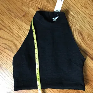 Zara Black Crop Top NWT thumbnail 2
