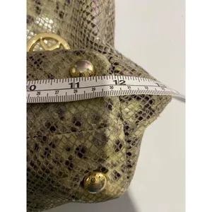 Michael Kors Brown Python Snakeskin Leather‎ Shoulder Bag Chain Strap Embossed thumbnail 9