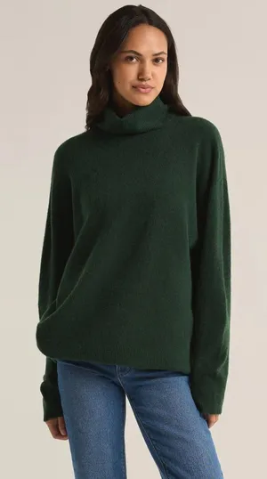 Z Suppy Cyprus Green Richie Turtleneck Relaxed Fit Sweater‎ Size M thumbnail 1