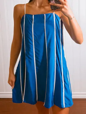 Boutique Dress Blue thumbnail 1