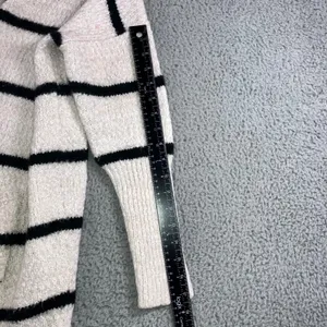 HYFVE Open Front‎ Long Cardigan Sweater Women Large Striped Knit Casual Cozy thumbnail 6