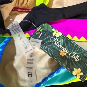 NWT Blooming Jelly High Waisted Bikini Set Tummy Control Neon Color Block Large thumbnail 7