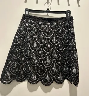 Sequin beaded skirt thumbnail 1