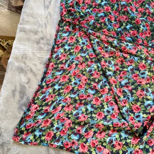 NastyGal Maxi Dress 2 Black Red Floral Open Cowl Back Side Slit‎ Dark Romance thumbnail 13