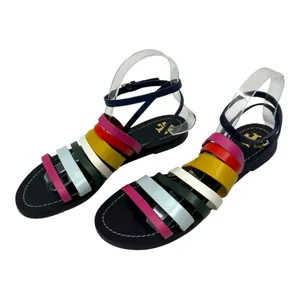 Tory Burch Multicolor Leather Strappy Sandals Ankle Strap Size 7.5 thumbnail 10