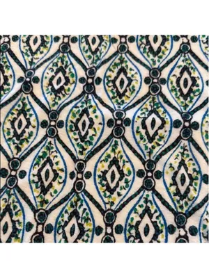 Ann Taylor Green and Blue Patterned Top Medium thumbnail 3