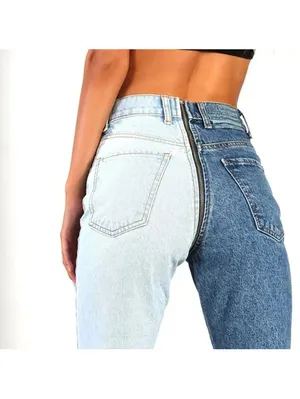 Revice Yin Yang Two-Tone Zipper Jeans - Size 27 thumbnail 2