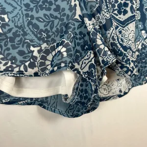 Show‎ Me Your Mumu Blue Paisley Print Bailey Back Tie Romper Long Sleeve XS thumbnail 11
