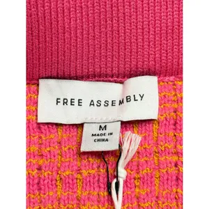 Free Assembly Pink Orange Textured Knit Mini Sweater Skirt Size Medium NWT‎ thumbnail 6
