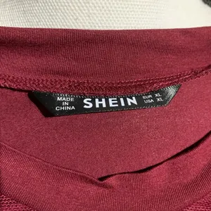 Shein Burgundy Mock Neck Blouse thumbnail 7