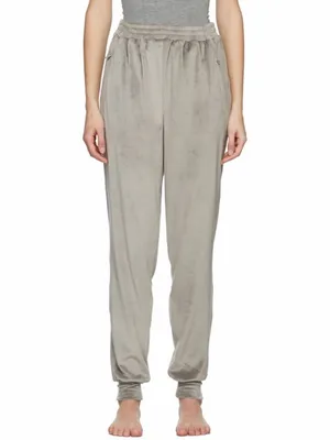 SKIMS Grey Velour Jogger Lounger Pants Large thumbnail 7