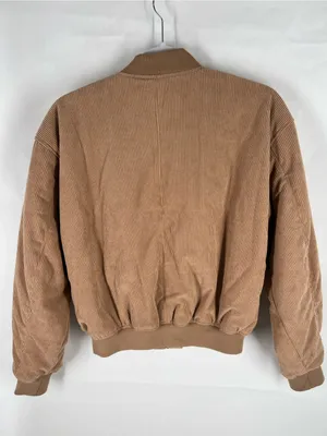 Thread & Supply Camel Corduroy‎ Bomber Jacket Size XS Tan thumbnail 6
