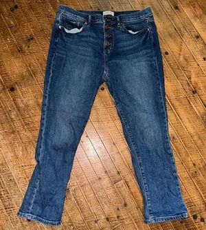 Loft modern denim 8P cropped elevated basics normcore jeans thumbnail 1