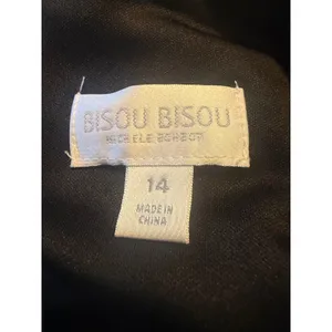 Bisou Bisou Black Floral Embroidered Halter Keyhole Dress midi 14 whimsi Y2K red thumbnail 5