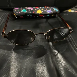 Stylish Brown Oval Sunglasses Black thumbnail 8