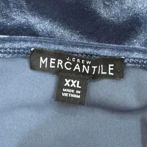 J.Crew Mercantile Blue Velvet Wrap Long Sleeve Blouse Plus Size XXL thumbnail 6