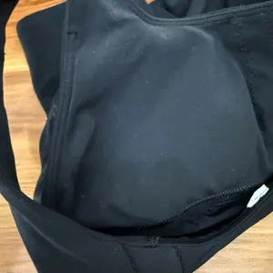 LULULEMON Black Nulu and Mesh-back Shelf Bra Yoga Tank Top Size 4 thumbnail 9