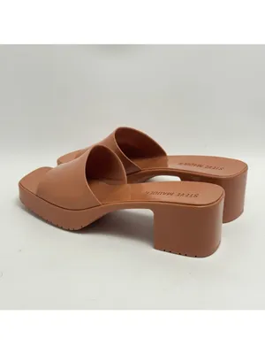 Steve Madden Harlin Square Toe Block Heel Platform Slide On Mule Sandals Size 8M thumbnail 2