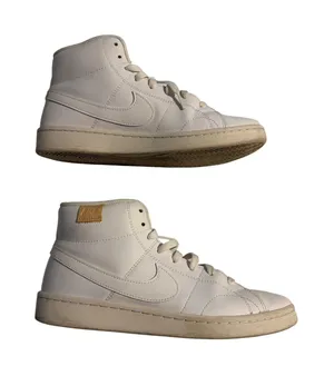Nike Court Royale 2 Mid Sneakers White‎ Onyx CT1725-100 High Top Womens 9.5 thumbnail 1