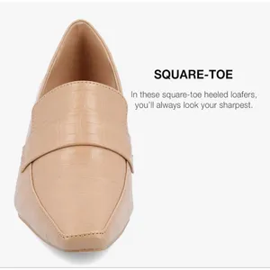 NEW Journee Collection Tan Faux Alligator Celina Pumps 8 $95 thumbnail 2