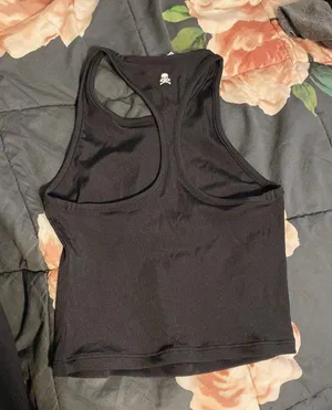 Soul Cycle Cropped Ribbed Tank thumbnail 1