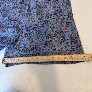 Boden Size-8/UK-12 Blue Ruched Waistband‎ Shorts Dusty Oriental Meadow thumbnail 8