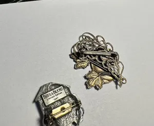 Lot of 2 Bird House And An Owl Brooch Pins 1 By Birds & Blooms 1997 thumbnail 7