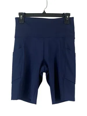 Balance Collection Women's Navy Blue Workout Shorts thumbnail 1