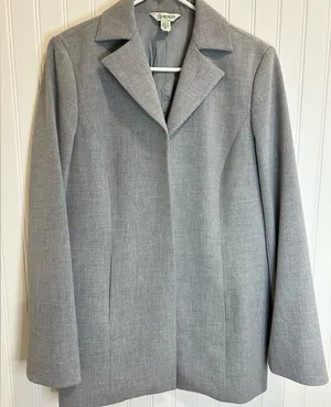 Austin Reed Classic Gray Women's Blazer vintage. USA long sleeve size S. thumbnail 1