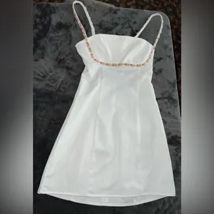 Princess Polly Lorene Mini Dress in White Size 2 New with tag thumbnail 7