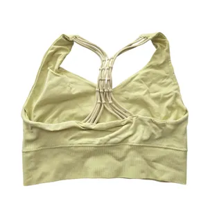 Y2K Green 90s 2000s Crisscross Macrame Retro Activewear Sports Bra‎ Top Medium thumbnail 6