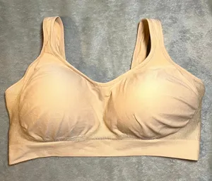 Truekind Bra Daily Comfort Wireless Shaper Bra Beige Nude 2XL XXL thumbnail 1