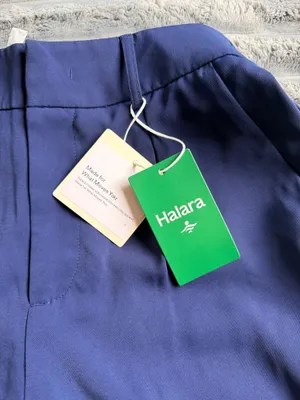 Halara High-Waisted Trouser Pants Size XS Navy Casual Lightweight Coastal Chic thumbnail 4