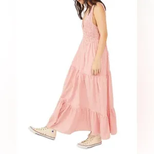 Free People Juno Sleeveless Smocked Tiered Maxi Dress thumbnail 3