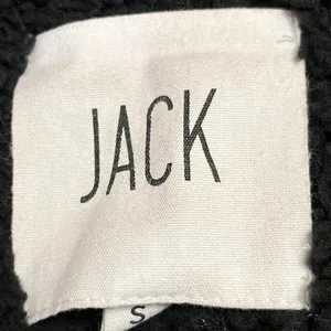 Jack BB Dakota Black Faux Leather Vegan Sherpa Fleece Zip Up Moto Biker Jacket S thumbnail 4