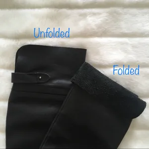 Guess Black Leather OTK Boots thumbnail 4