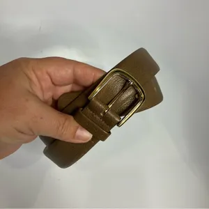 Genuine Leather belt light brown women’s size 34 casual‎ neutral basics thumbnail 2