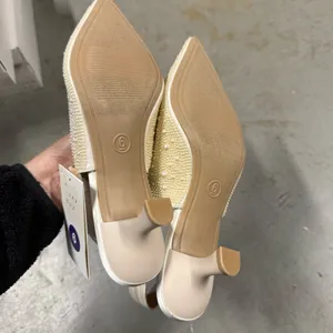A New Day Milan Pearl Cream Slingback Heels Cushioned Insole Size 6 NEW thumbnail 8